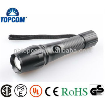 High power Cree LED Flashlight with lenser beam 3 AAA batteries